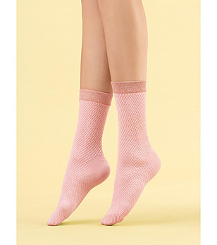 Розови къси чорапи Cornetto 60 DEN снимка