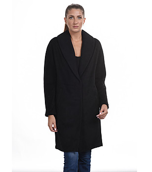 Черно дамско зимно палто Emanuela снимка