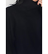 Дамски пуловер в черно с кашмир Abena-3 снимка