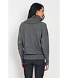 Дамски пуловер в сиво с кашмир Abena-1 снимка