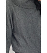 Дамски пуловер в сиво с кашмир Abena-3 снимка