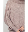 Дамски пуловер в бежово с кашмир Abena-3 снимка
