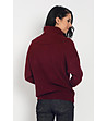 Дамски пуловер в бордо с кашмир Abena-1 снимка