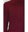 Дамски пуловер в бордо с кашмир Abena-3 снимка