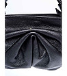 Малка черна дамска чанта от естествена кожа Veronica-2 снимка