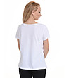Бяла дамска памучна тениска Alseia-2 снимка