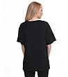 Дамска памучна черна тениска Imia-1 снимка