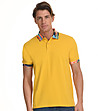 Жълта памучна мъжка блуза Richard-0 снимка