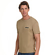 Бежова мъжка памучна тениска Christopher-3 снимка