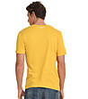 Памучна мъжка жълта тениска с надпис Mark-2 снимка