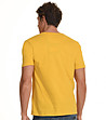 Мъжка памучна тениска в жълто с надпис Donald-2 снимка