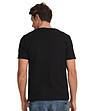 Черна памучна мъжка тениска Steven-2 снимка