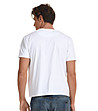 Бяла памучна мъжка тениска Steven-1 снимка
