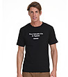 Памучна мъжка тениска в черно Andrew-0 снимка