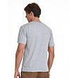 Памучна мъжка тениска в сив меланж Andrew-1 снимка