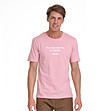 Памучна мъжка тениска в розово Andrew-0 снимка