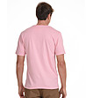 Памучна мъжка тениска в розово Andrew-1 снимка