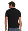Памучна мъжка тениска в черно George-2 снимка