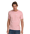 Памучна мъжка тениска в розово George-0 снимка