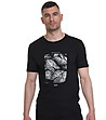 Мъжка памучна тениска в черно с щампа Листа Nicholas-0 снимка