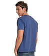 Мъжка памучна тениска в синьо Jonathan-1 снимка