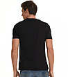 Черна мъжка памучна тениска с многоцветна щампа Gregory-2 снимка