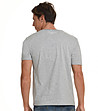 Светлосива памучна мъжка тениска Frank-1 снимка
