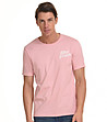 Розова памучна мъжка тениска Frank-1 снимка