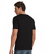 Черна мъжка памучна тениска с бял надпис Jack-2 снимка