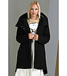 Топло дамско палто в черно Giana-0 снимка