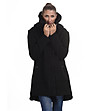 Топло дамско палто в черно Giana-3 снимка
