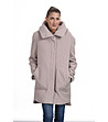 Топло дамско палто в бежов нюанс Giana-0 снимка