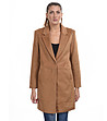 Дамско стилно палто с вълна Elina в цвят камел-0 снимка