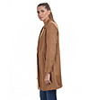 Дамско стилно палто с вълна Elina в цвят камел-3 снимка