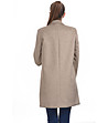 Дамско стилно палто с вълна Elina в бежово-1 снимка