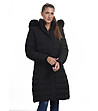 Дълго зимно дамско яке в черно Idalia-0 снимка