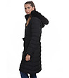 Дълго зимно дамско яке в черно Idalia-2 снимка