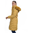 Дълго зимно дамско яке в жълт нюанс Idalia-2 снимка