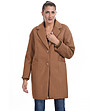 Кафяво дамско топло палто Amedia-3 снимка