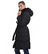 Ефектно зимно дамско яке в черно с пух Persy-2 снимка