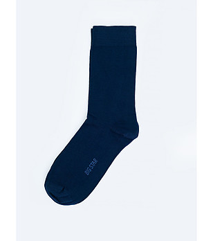 Мъжки тъмносини чорапи с памук Bradley снимка