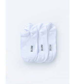 Комплект от 3 чифта чорапи в бяло Charles снимка