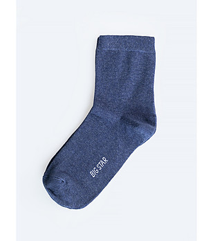 Дамски тъмносини чорапи снимка