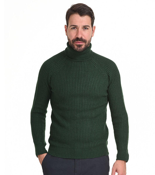 Мъжки поло пуловер в зелено Brose снимка