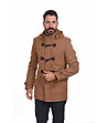 Кафяво мъжко палто с качулка Abel-0 снимка