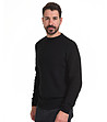 Черен памучен мъжки пуловер Linano-2 снимка
