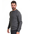 Сив памучен мъжки пуловер Linano-2 снимка