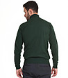 Памучен мъжки поло пуловер в зелено Raul-1 снимка