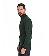 Памучен мъжки поло пуловер в зелено Raul-2 снимка