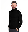 Мъжки поло пуловер в черно Expoder-2 снимка